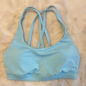 Lululemon Athletica Sky Blue Strappy Sports Bra